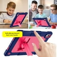 thumbnail image 7 of FIEWESEY for Walmart Onn 11 inch Tablet Pro 2024 Model Case/Onn 11 inch Tablet Pro (100146660) 2024 Case Kids Friendly with Shoulder Strap Stand 2Pcs Tempered Glass Screen Protector (NavyPink+2Pcs), 7 of 7