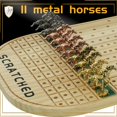thumbnail image 3 of Juego de mesa Jyquorp Horse Race Racing con 11 caballos de metal, 3 of 6
