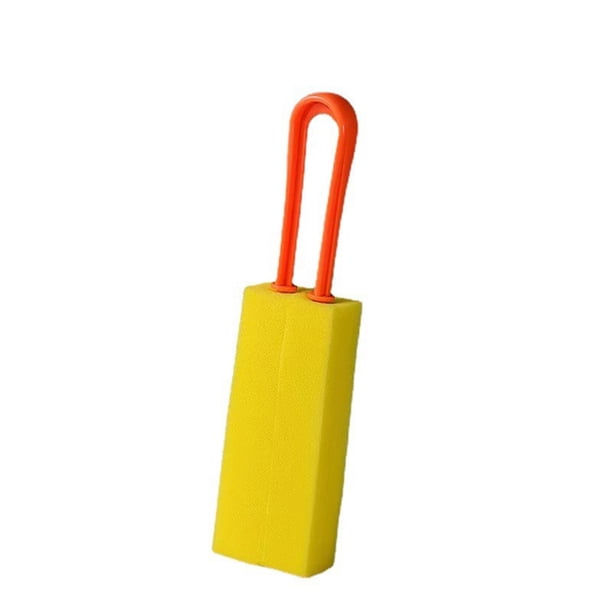 Moyic Cepillo de esponja de doble cara, taza de tetera, depurador de tetera de té, mango largo, portátil, limpieza suave, accesorios de Suministros de limpieza para el hogar Naranja Moyic HA065223-01B