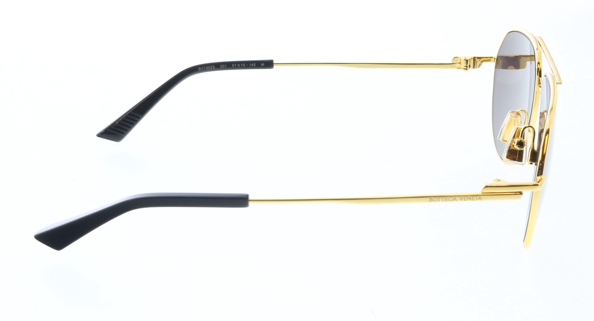 Bottega Veneta BV1302S-001 BV1302S Gold Aviator Sunglasses for mens