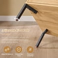 thumbnail image 5 of Aitjunz Modern Buffet Cabinet with Storage, 61.75''W Sideboard and Buffets, Fluted Arched Cabinet w/Adjustable Shelces, Wooden Coffee Bar for Dining Room, Kitchen, Living Room, Entryway, Natural, 5 of 7