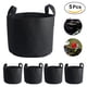 thumbnail image 5 of 5 UNIDS Bolsas de Cultivo de Plantas de 7 Galones Flor Vegetal Aireación Siembra Maceta Contenedor Interior Al Aire Libre Jardinería Planta Bolsa con Asas EOTVIA  No, 5 of 7