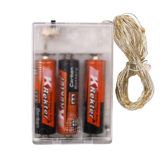 LED White Battery Pack Lights - 9' Long