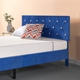 thumbnail image 6 of VECELO Full Size Bed Frame, Modern Upholstered Platform Bed Frame with Diamond Tufted Headboard, No Box Spring Needed, Easy Assembly, Blue, 6 of 8