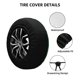 thumbnail image 2 of Balery Tennis Rackets and Balls Cubiertas para Neumáticos - Protector Resistente para Neumáticos de Camioneta, SUV, Remolque, Camper y RV-15 inch, 2 of 6