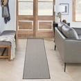 thumbnail image 4 of Pemberly Row 10' Runner Ivory Charcoal Fabric Modern Area Rug (10' Runner), 4 of 7