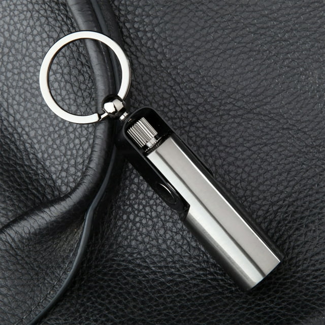 Waterproof 10000-Strike Matches Lighter with Multi-Function Design, Portable Vintage Kerosene Lighter for Outdoor Use, Keychain Attachment