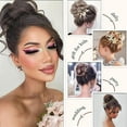 thumbnail image 6 of Deaumellos Bun Extension Clips, Wavy Claw Clip Messy Bun Hair Piece for Women, Stylish Buns Extension for Women, Synthetic Elastic Wavy Curly Hair Piece, 6 of 7
