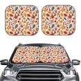 thumbnail image 2 of Goofa Autumn Leaves Pattern 2 Piece Car Windshield Sun Shade Foldable | Front Windshield Shade for Sun, Heat and UV Rays | Sunshade for Car Front Window-Small, 2 of 7