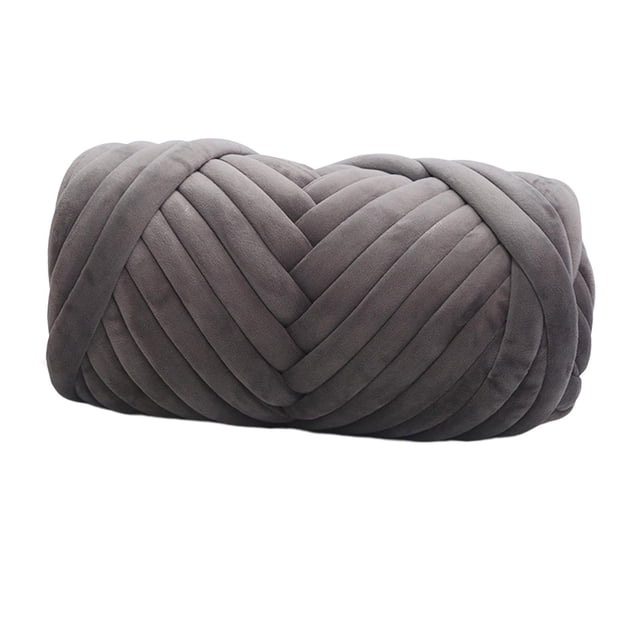 Hilo grueso Injueey Gris oscuro 500g Textura Extra gruesa y suave