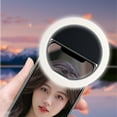thumbnail image 5 of Ovzne Selfie Ring Light - Portable Clip-On Mobile Phone Fill Light, Usb Charging, 3 Light Modes, Ideal For Makeup, Live Videos, Photos Selfies, 5 of 6