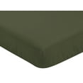 thumbnail image 4 of Sweet Jojo Designs Football Green Fitted Crib Sheet, 4 of 6