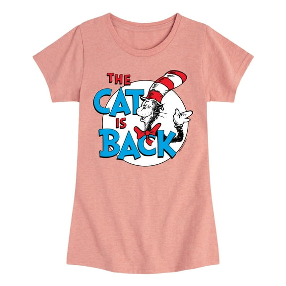 Cat in the Hat - The Cat Is Back - Toddler & Youth Girls Short Sleeve Graphic T-Shirt