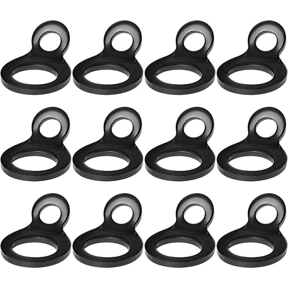 12 Pack Stainless Steel Tie Down Strap Rings Dirt Bike Multi-Purpose Tie Down Anchor Strapping Hooks for Motorcycle