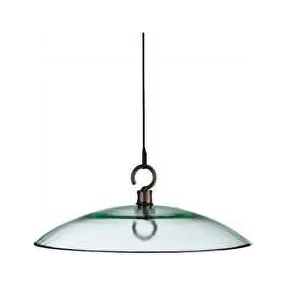 Mosaic Birds M383-200-00 Petite Glass Baffle Dome Bird Feeder, Clear