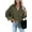Army Green, variant on Flannel Shirts for Women Plain Jackets Long Sleeve Shackets Womens Button Down Coats Blouse