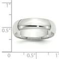 thumbnail image 4 of Finest Gold 14K White Gold 6 mm LTW Comfort Fit Band, Size 9.5, 4 of 7