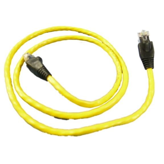 Leviton Yellow Cat 5e 3 ft Ethernet Patch Cord Network Cables Booted 5G455-3YW