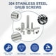 thumbnail image 4 of Uxcell 1/4-20x1/4" Tornillos de cabeza ciega de socket hexagonal 50Pcs con llave de punto de copa, 4 of 7