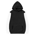 thumbnail image 5 of Ashirexll Oversized Hoodies for Girls Long Sleeve Shirts 3-14 Years Winter Solid Color Velvet Fashion Casual Comfortable Warm Fleece Hooded Sweatshirt, 5 of 6