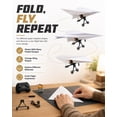 thumbnail image 3 of Power Up RC Paper Airplane Kit with Gyro Stabilizer – DIY Electric Remote Control Plane with Dual Propellers – Lightweight Foldable Flying Stem Toy Micro Fixed Wing Drone (2 Batteries), 3 of 6