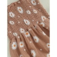 thumbnail image 6 of GXFC Infant Baby Girl Romper Dress Outfits Newborn Girls Sleeveless Sling  Daisy Print Jumpsuit One Piece Skirt Dress Babysuit with Bow Headband 0-18M, 6 of 8