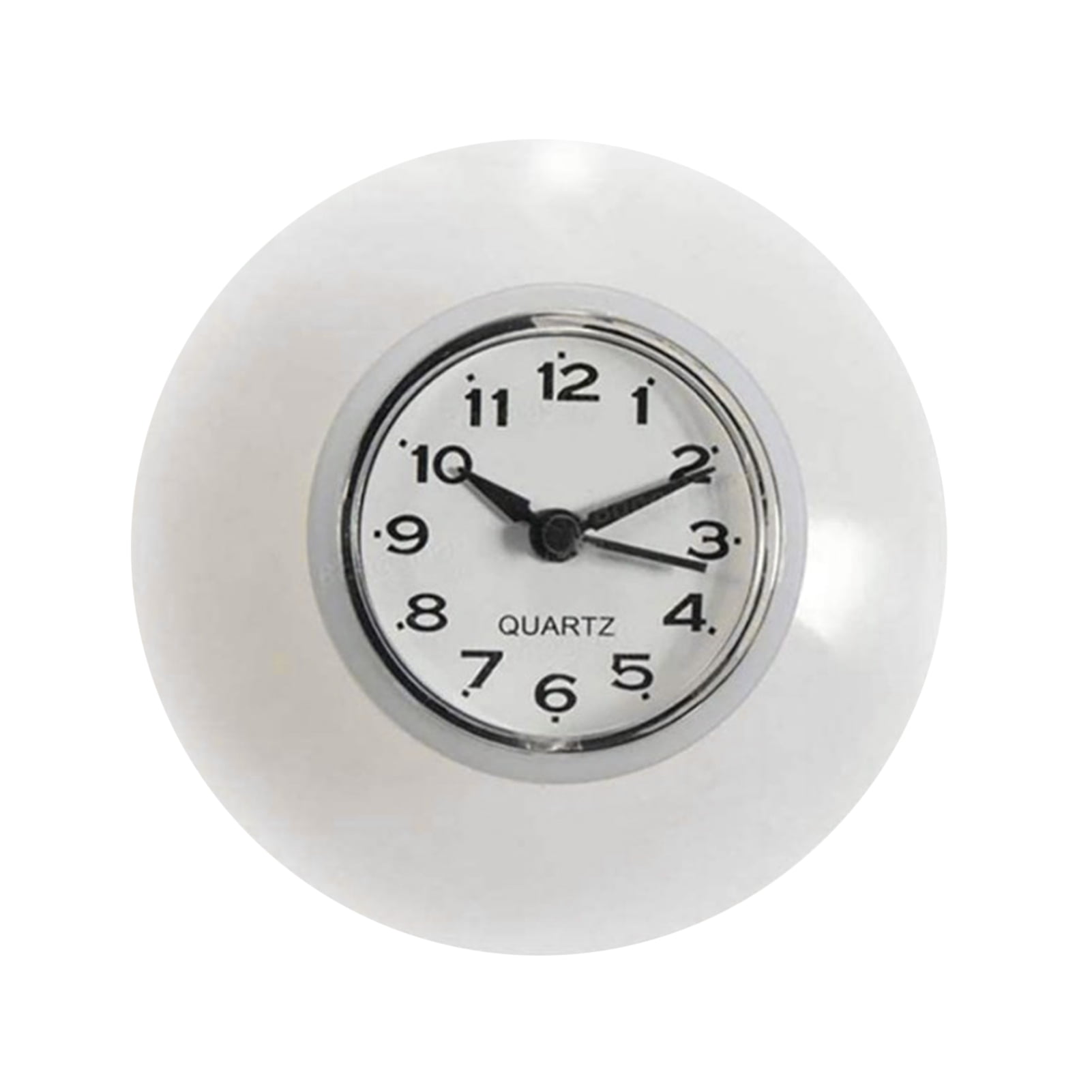 Non-ticking Waterproof Clock for Bathroom Kitchen Shower Suction Wall Clock 