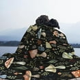 thumbnail image 6 of Dark Wild Forest Mushrooms Customized Blanket Soft and Lightweight Flannel Throw Suitable for Use in Bed, Living Room and Travel 60"x50" for Teens, 6 of 6