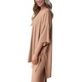 thumbnail image 6 of PRETTYGARDEN Women's 2 Piece Outfits Casual Short Sleeve Pullover Tops and Wide Leg Pants Lounge Sets Tracksuits, 6 of 8