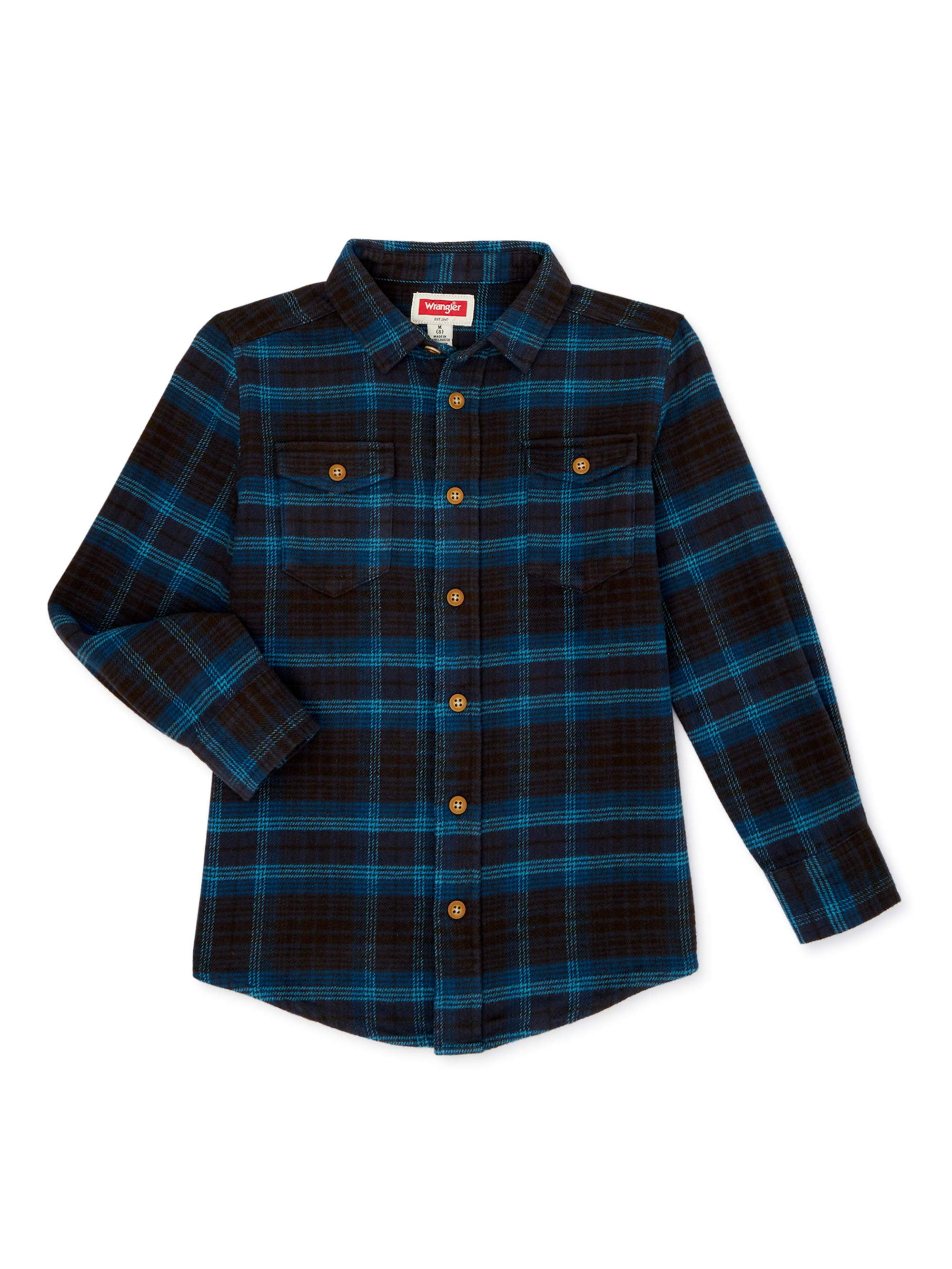 wrangler button up shirts walmart