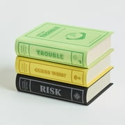 WS Game Company RISK, Trouble, and Guess Who? Vintage Board Game Bookshelf Collection