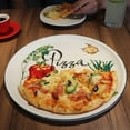 thumbnail image 4 of Lorren Home Trends 2 Piece Round 12" Pizza-Serving Platters, Vegetable Design, 4 of 4