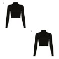 thumbnail image 2 of Guardurnaity Camiseta de mujer con espalda abierta Camiseta hueca Camiseta de manga larga de poliéster Ropa superior, L Type1 NO1 Guardurnaity CBP167364, 2 of 6