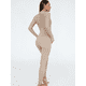 thumbnail image 5 of Mono sexy elegante de otoño 2023 para mujer, con cremallera, cuello redondo, manga larga, ropa de calle, monos de verano, monos deportivos de una pieza para fitness, 5 of 5