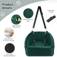 thumbnail image 4 of Dog Car Seat for Small Medium Dogs,Detachable Washable Dog Booster Seat Under 30lbs, Pet Car Seats Travel Bed with Storage Pockets and Safety Belt(Green), 4 of 12