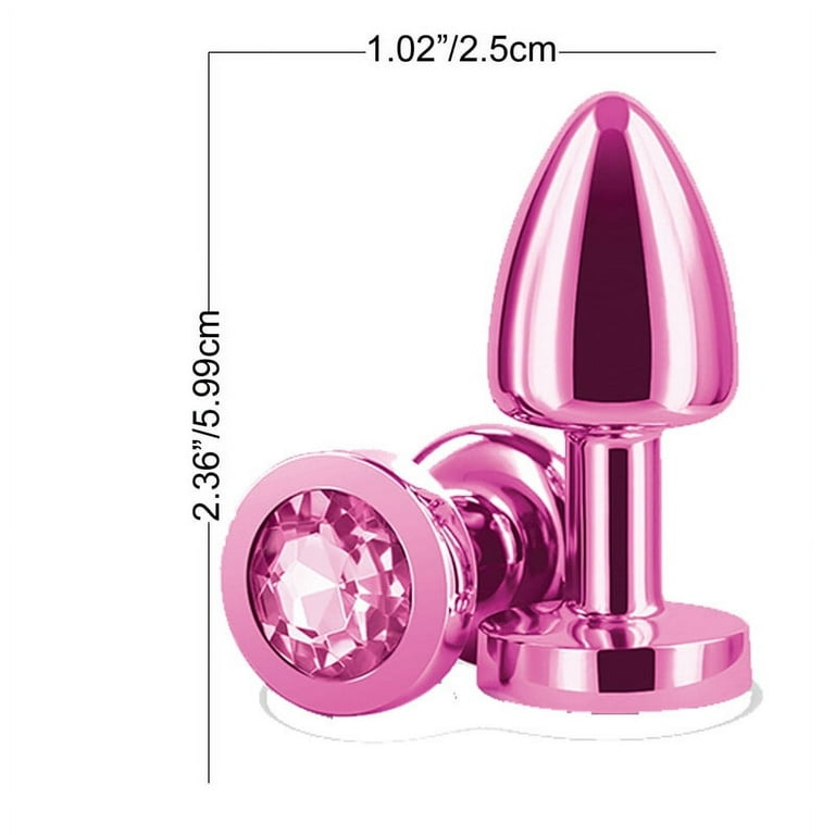 Rear Assets Petite Aluminum Anal Plug, Pink