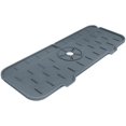 thumbnail image 1 of TFixol Silicone Faucet Mat For Kitchen Sink - Splash Guard, Bathroom Faucet Water Catcher Mat, Sink Draining Pad Behind Faucet, Drip Protector Splash Countertop, Drying Countertop Granite Bar RV(Grey), 1 of 6