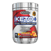 100% Keto Plus Ketones Supplement, Exogenous Ketones & Aminos, Sour Peach Candy, 16 Servings (156g)