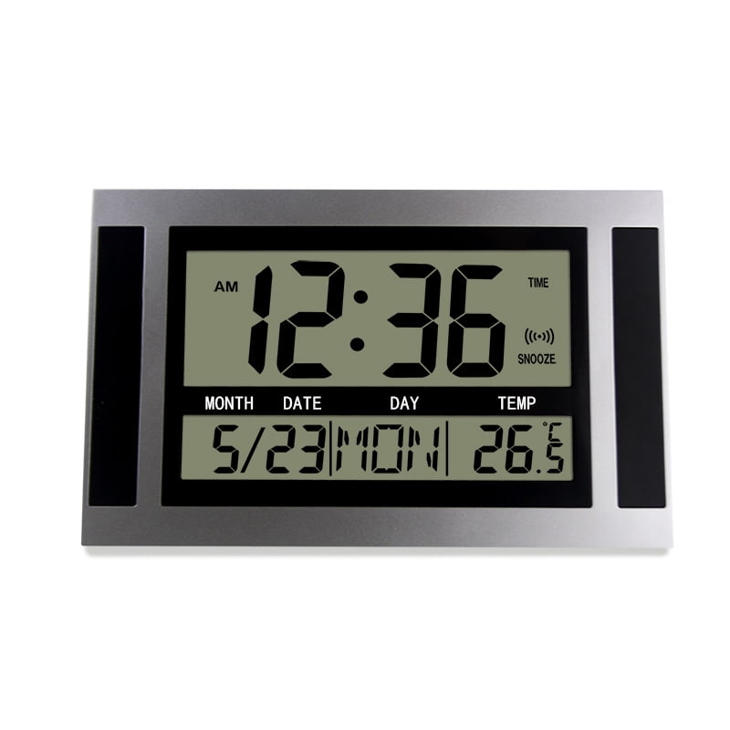 Atomic Clock with Temperature and Date Self Setting Digital Wall