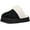 Black, variant on Womens Fuzzy Memory Foam Slippers Fluffy Platform Winter House Shoes for Indoor and Outdoor