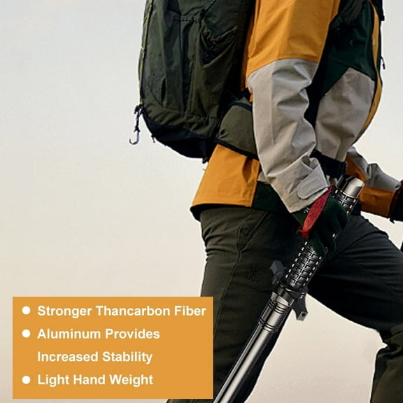 Outdoor Hiking Staff Hiking Sticks for Trekking and Mountaineering 37 inch