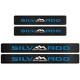 thumbnail image 2 of GHSDFBB 4Pcs Car Door Sill Protector Reflective 4D Carbon Fiber Sticker Decoration Door Entry Guard Door Sill Scuff Plate Stickers Compatible with Silverado Off Road (Blue), 2 of 6