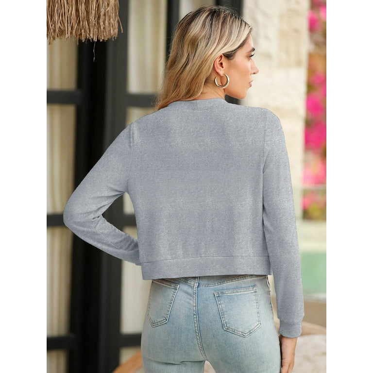 Chiclily Women Lightweight Cardigan Long Sleeve V Neck Chiclily Women Lightweight Cardigan Long Sleeve V Neck