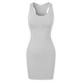 thumbnail image 6 of MixMatchy Women's Fitted Sleeveless Sexy Bodycon Round Neck Mini Dress, 6 of 7