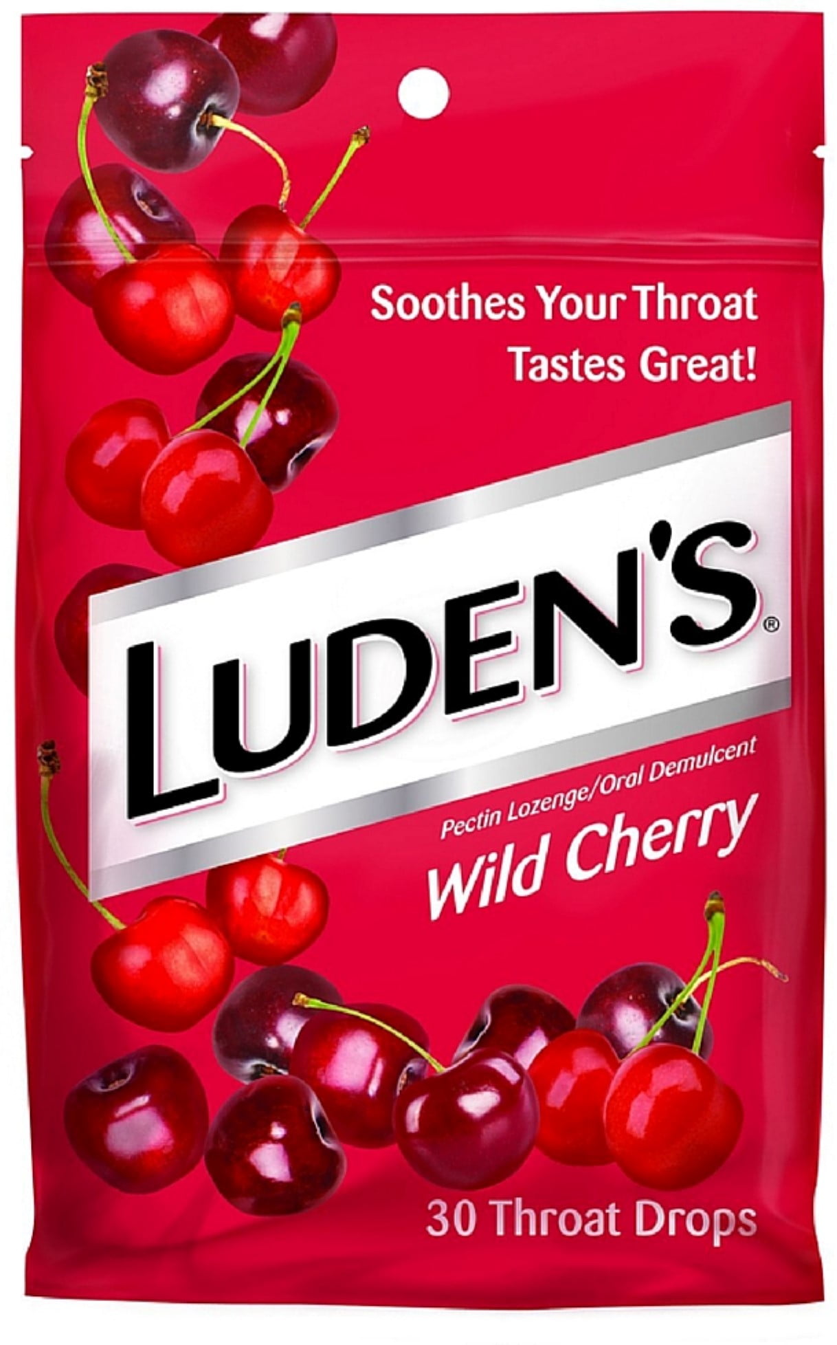 Luden's Throat Drops, Wild Cherry 30 ea (Pack of 2)