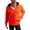 Neon Orange, variant on Bass Creek Outfitters Mens High Visibility Sweatshirt - Heavyweight Sherpa Lined Safety Workwear Zip Hoodie Sweatshirt, M-XXL