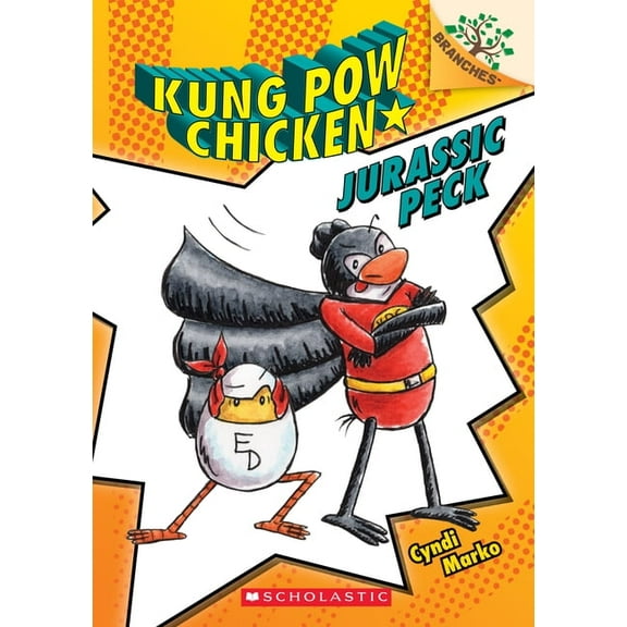 Kung Pow Chicken Jurassic Peck: A Branches Book (Kung POW Chicken #5), Book 5, (Paperback)