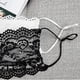 thumbnail image 5 of Mimigo (5pcs)lace Vintage Sexy Floral Black Face Mask Covering Washable Cotton Double Layer Anti-dust Cotton Masks, 5 of 5