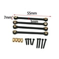 thumbnail image 5 of Juego de 4 varillas de tracción para coche RC, repuesto de varilla tensora, actualización para 1:24 Negro, 5 of 5
