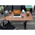 thumbnail image 5 of Stand Up Desk Store Programmable Electric Two-Tier Compact Standing Desk (Black Frame/Dark Walnut Desktop, 48” Wide), 5 of 8